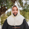 14th Century Medieval Padded Arming Collar with Cap-701046 Canvas Padded Arming Cap