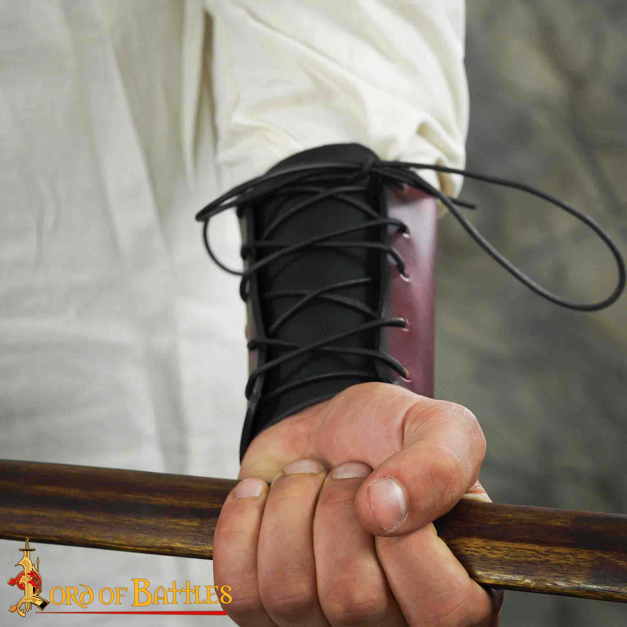 26089M_7 Mjolnir Leather Bracers