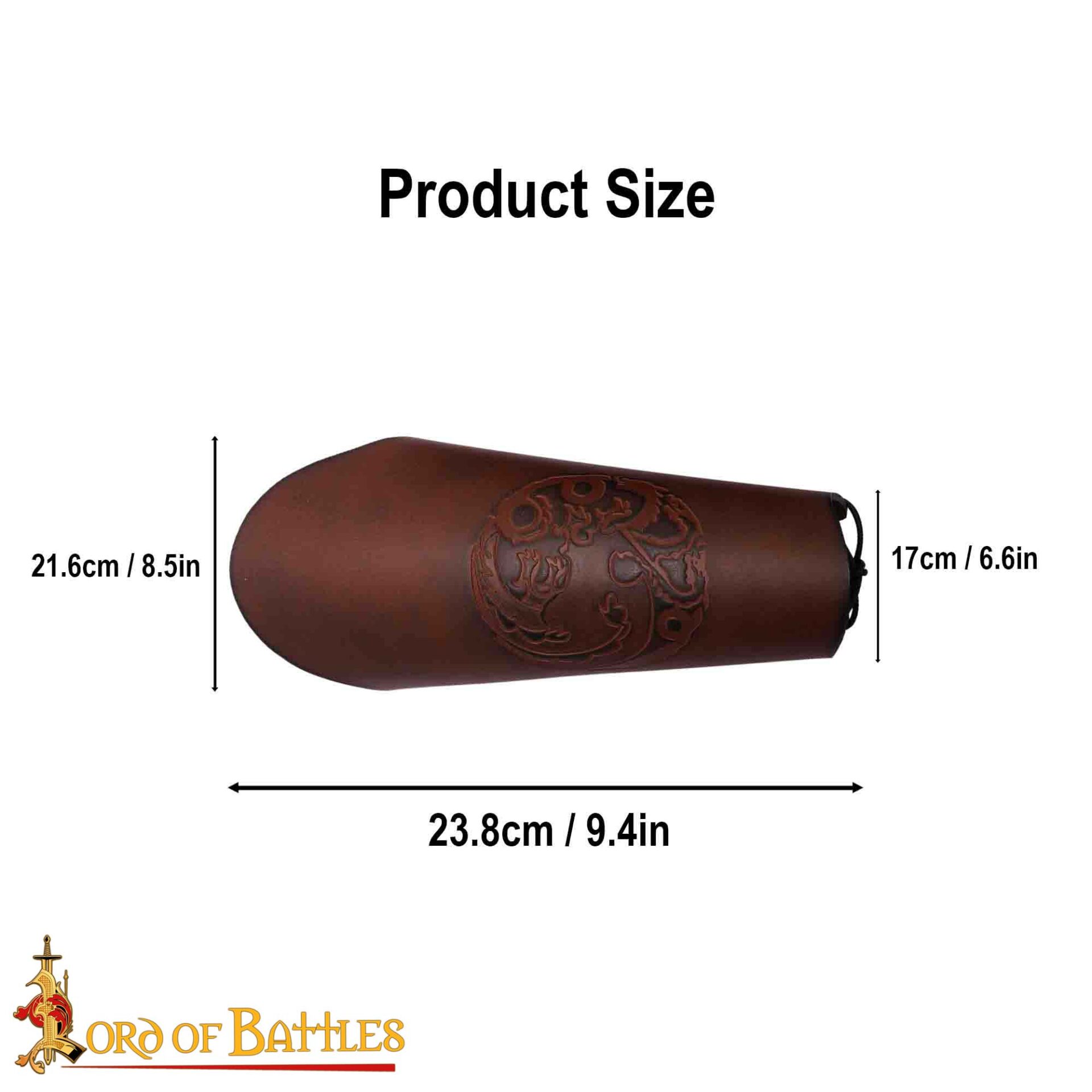 26090BR_3 Nordic Dragon Leather Bracers