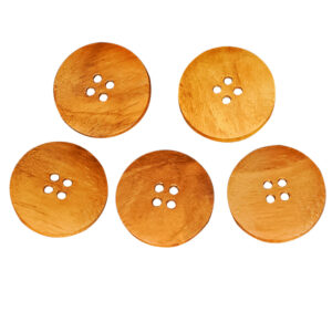 Handcrafted Wooden Buttons Set of 5