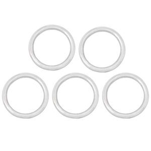 Nickle Coated Steel Ring Set of 5 1.5inches