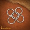Nickle Coated Steel Ring Set of 5 1.5inches