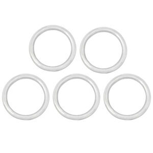 Nickle Coated Steel Ring Set of 5 1inch