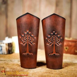 genuine leather bracers