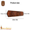 Fantasy Leather Bracers with White Tree of Gondor Design-26028BR 2 genuine leather bracers