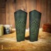 Fantasy Leather Bracers with White Tree of Gondor Design-26028GR genuine leather bracers
