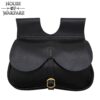 Late Medieval Genuine Leather Belt Bag - 700905 3 Kidney Belt Pouch