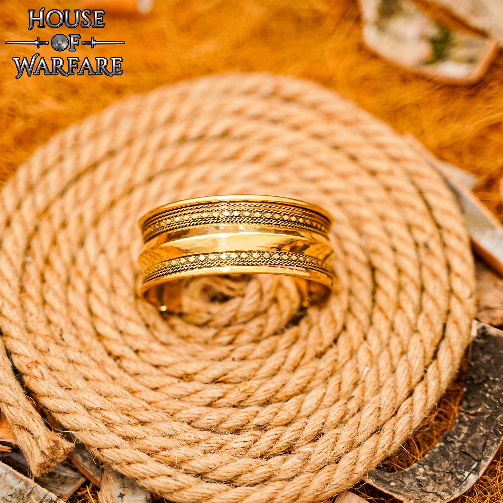 Medieval Pure Brass Bracelet Wristlet-701060 5 Medieval Brass Bracelet