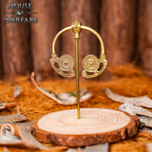 Roman Brass Finial Cloak Pin