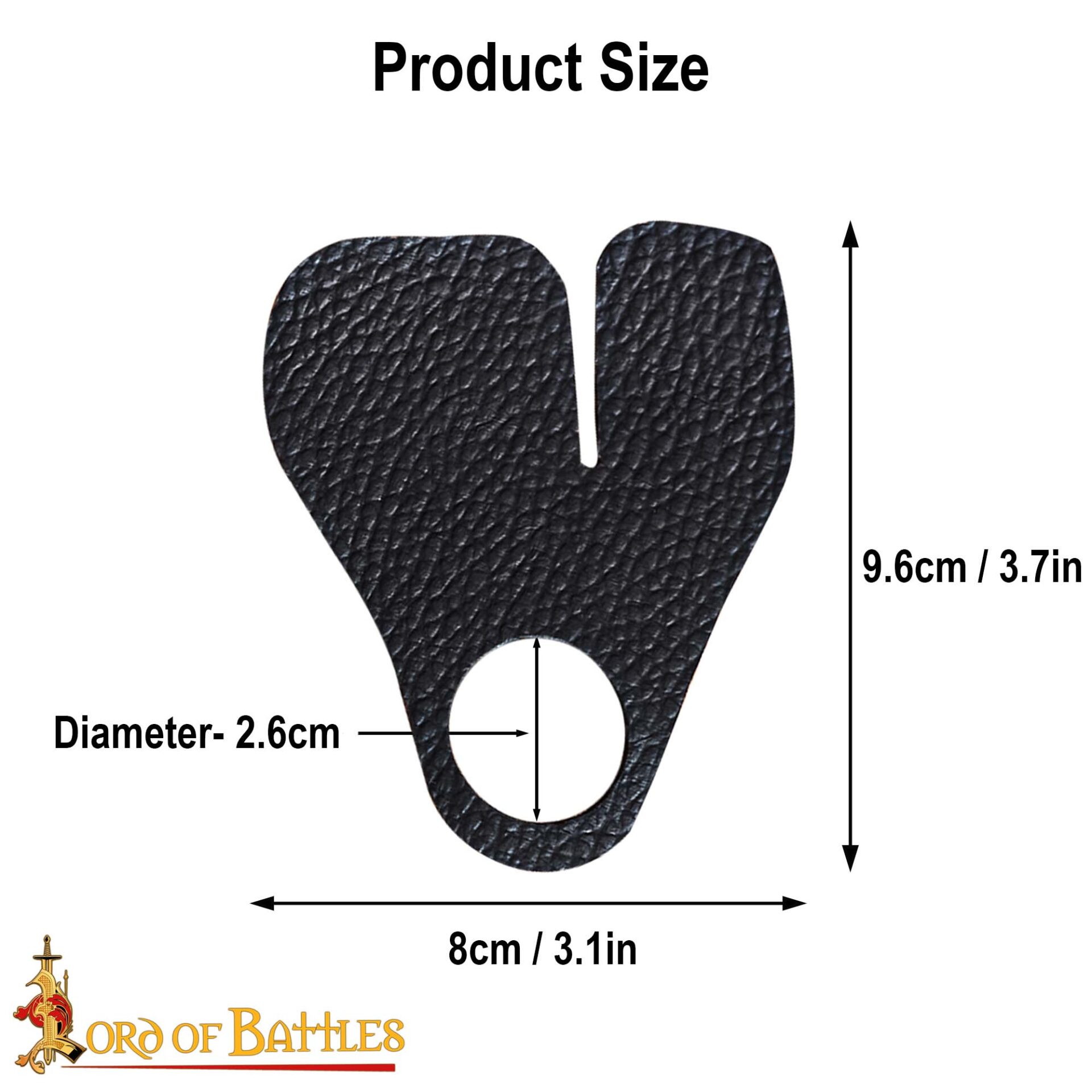 26157-3pcs_3 Genuine Leather Archery Finger Tabs / Protectors Set of 3