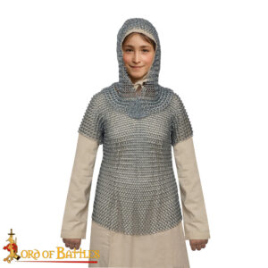 Chainmail Medieval Kids Shirt with Coif
