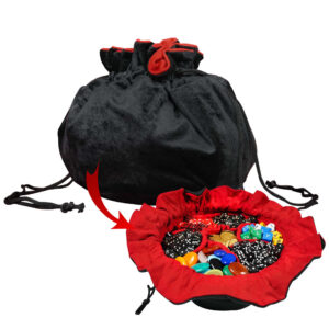 Mythrojan “Dungeon Master” Drawstring Dice and Accessory Bag Ideal for Multiple Sided Dice Seven Sections