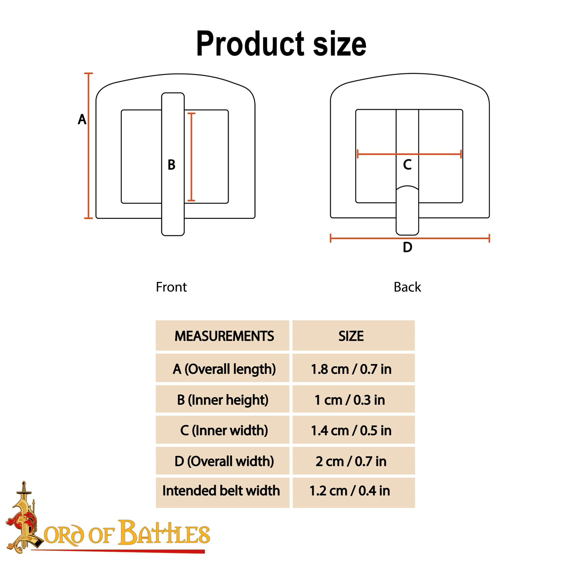 14th Century Nickel-Plated Medieval Buckles – Set of 3 Steel Fasteners for Belts, Armor & Leather craft , 1.2 cm Plated Medieval Buckles