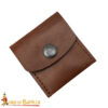 18th Century Medieval Leather Coin Pouch-26162BR 3 coin pouch