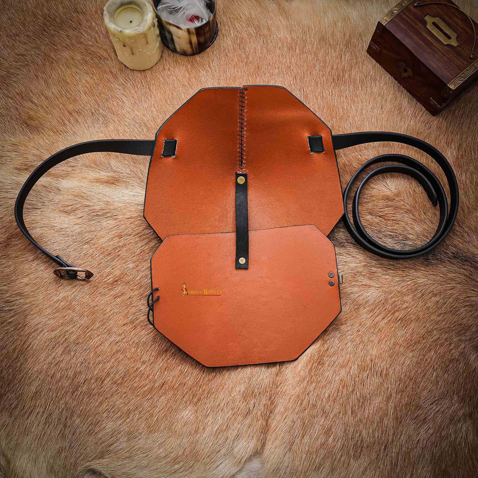 26130BR_5 Leather Pauldrons