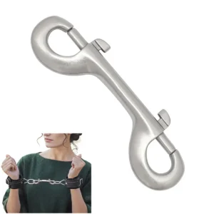 Nickel Plated Double Ended Bolt Snap Hook for Straps & Leathercraft
