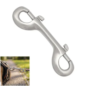 Double-Ended Nickle Plated Dog Lead Clip – Durable & Versatile