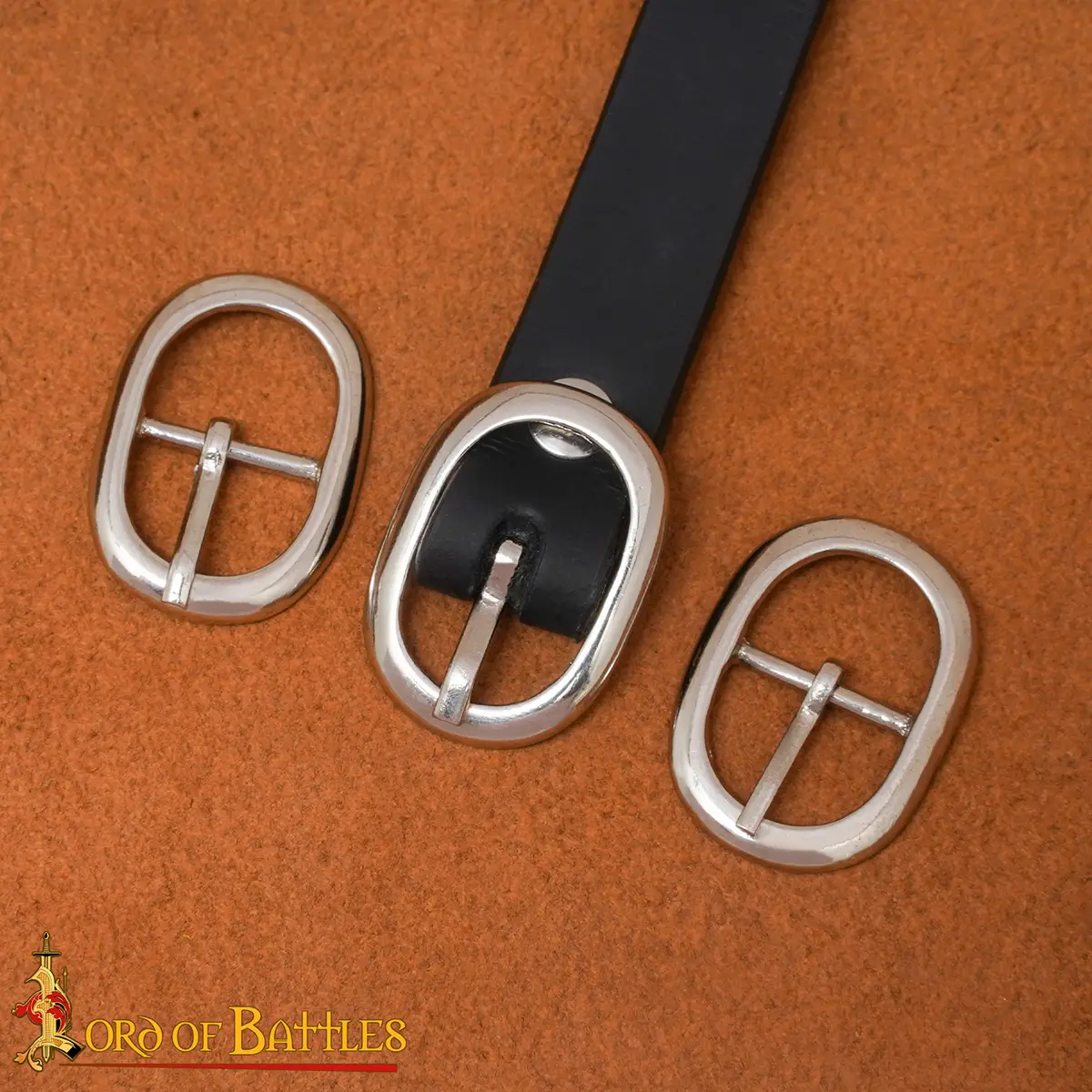 Nickel Plated Oval Belt Buckle for Leather Craft - Image 2