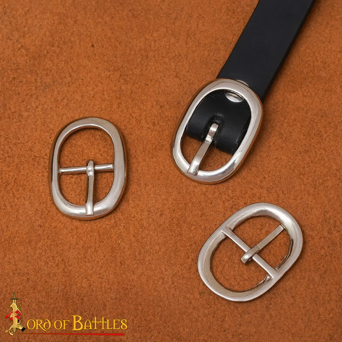 Nickel Plated Oval Belt Buckle for Leather Craft - Image 5