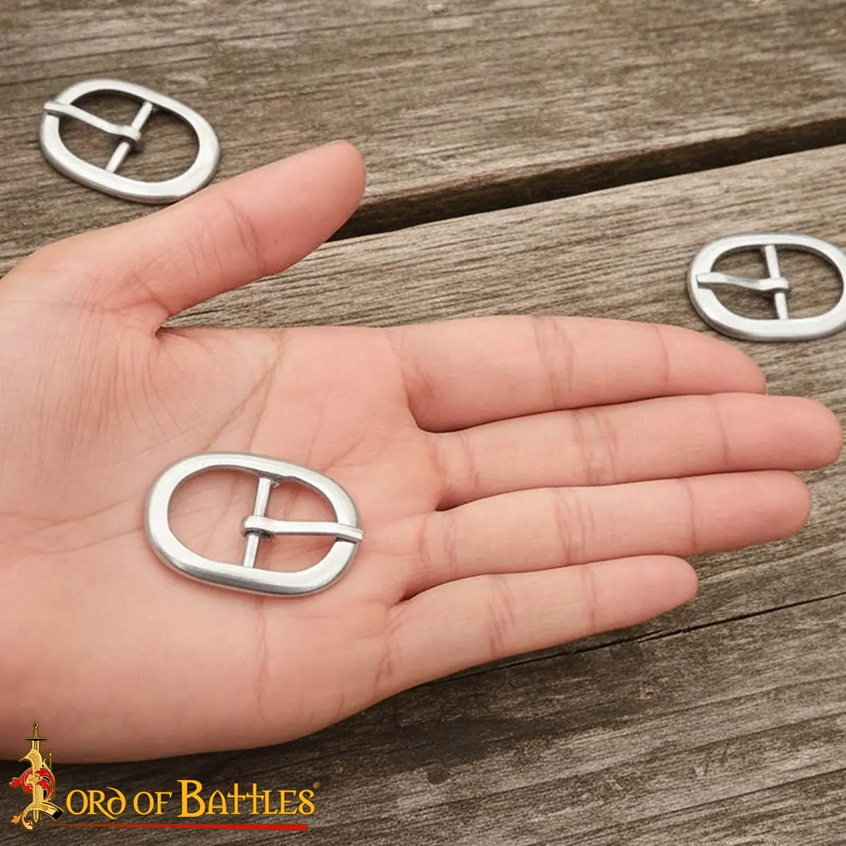 Nickel Plated Oval Belt Buckle for Leather Craft - Image 7