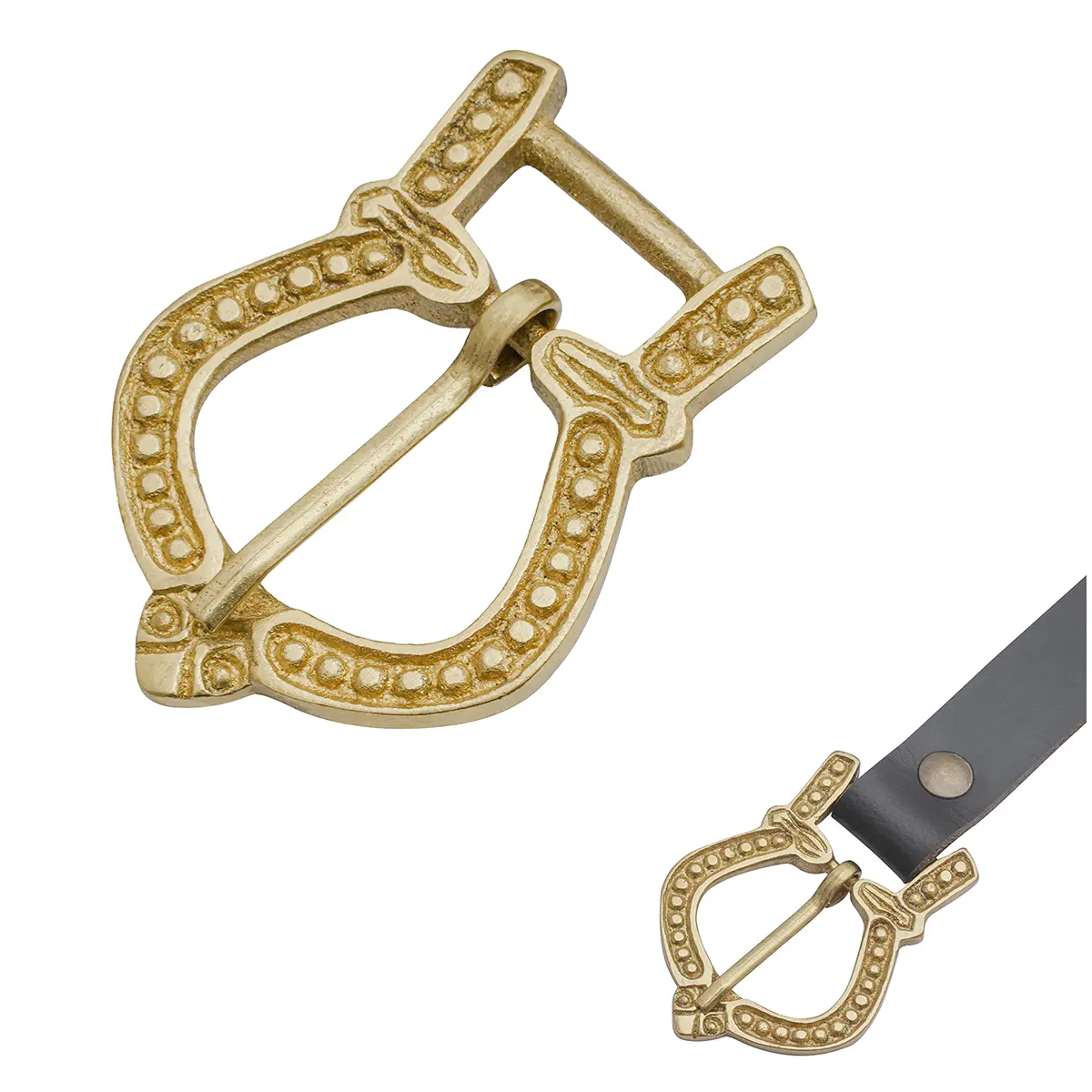 antique brass belt buckle