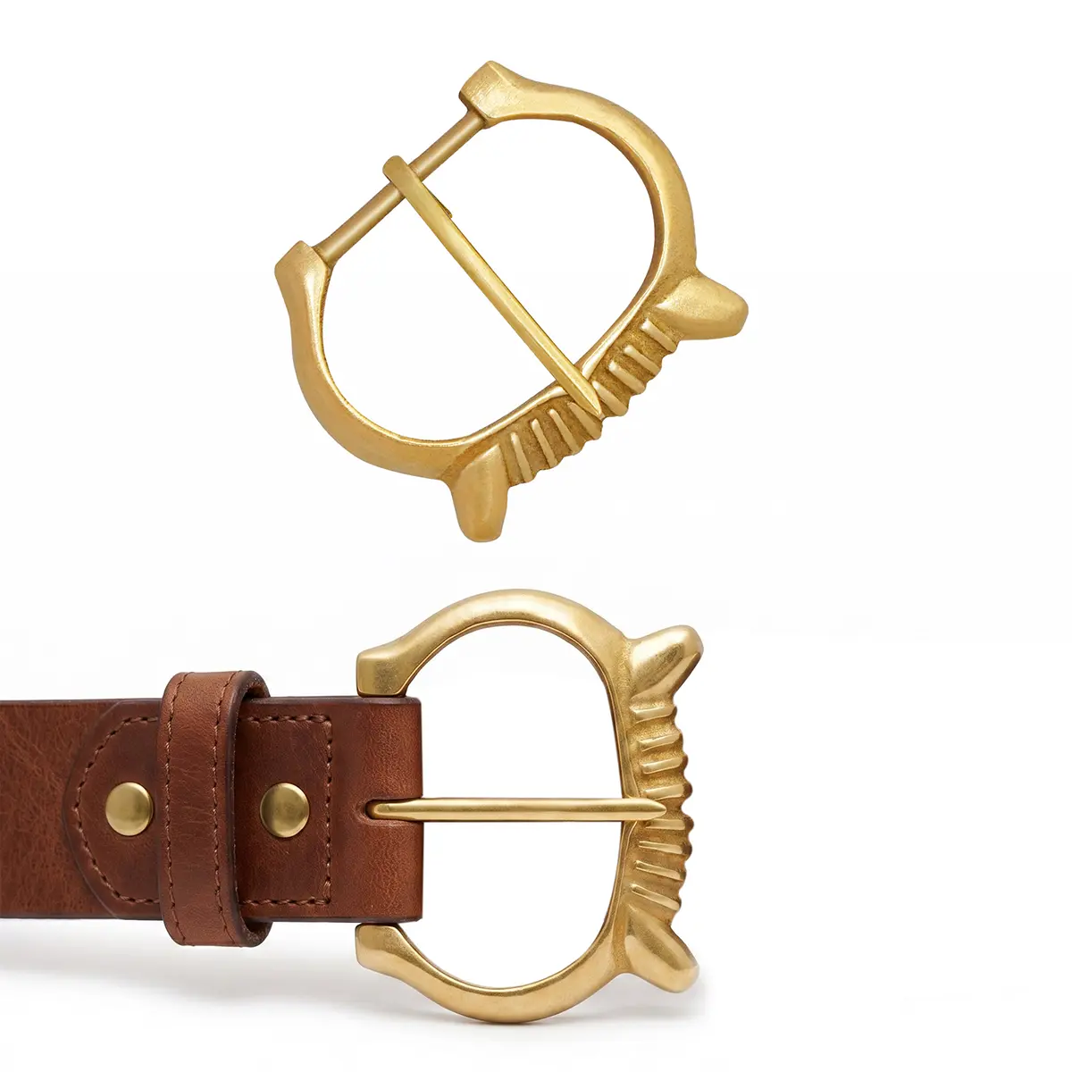 Renaissance Brass Belt Buckle