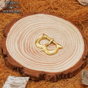 Solid Brass Medieval Belt Buckle for Leather Belts / Straps