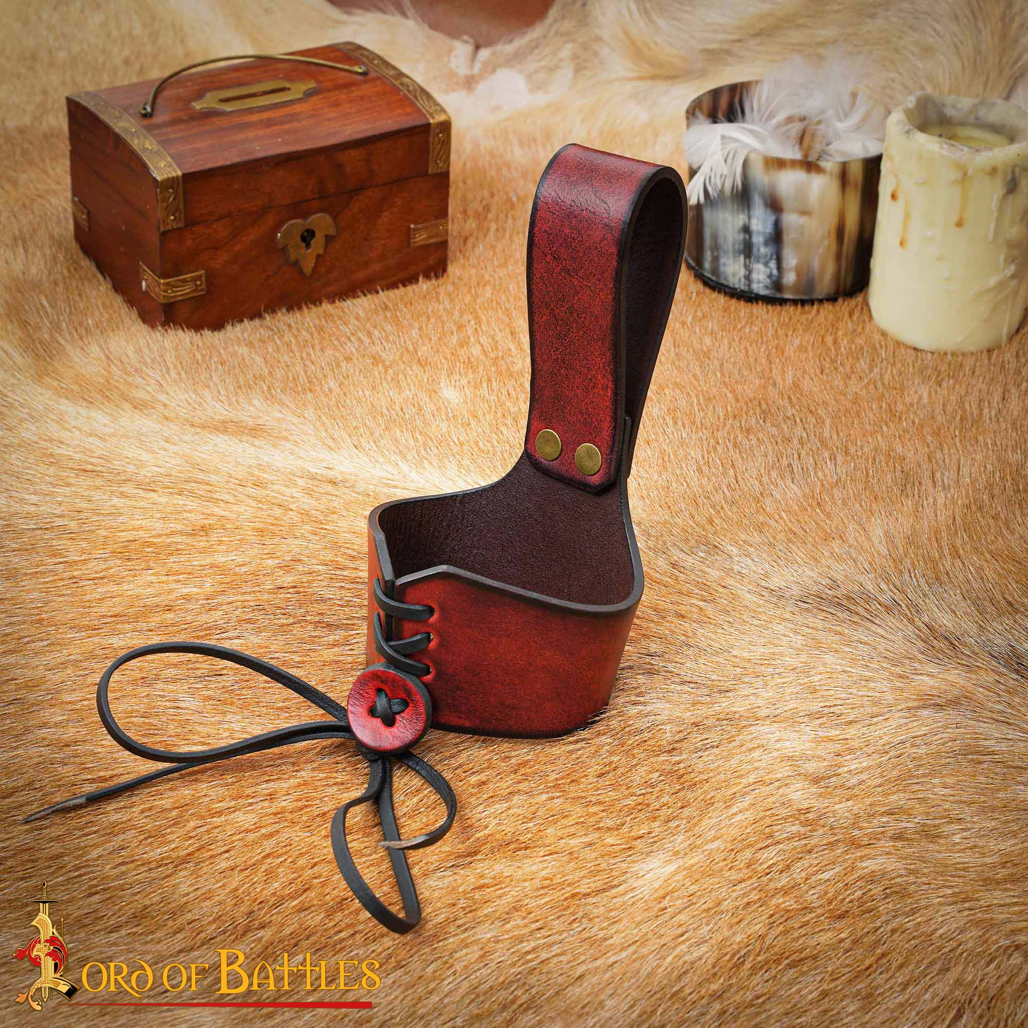 Leather holder for Drinking Horn-26247ML horn holders