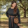 Medieval Cotton Dress Cotton Long Gown for LARP, SCA and Renaissance-300986BK 1 Medieval Cotton Dress