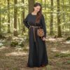 Medieval Cotton Dress Cotton Long Gown for LARP, SCA and Renaissance-300986BK Medieval Cotton Dress