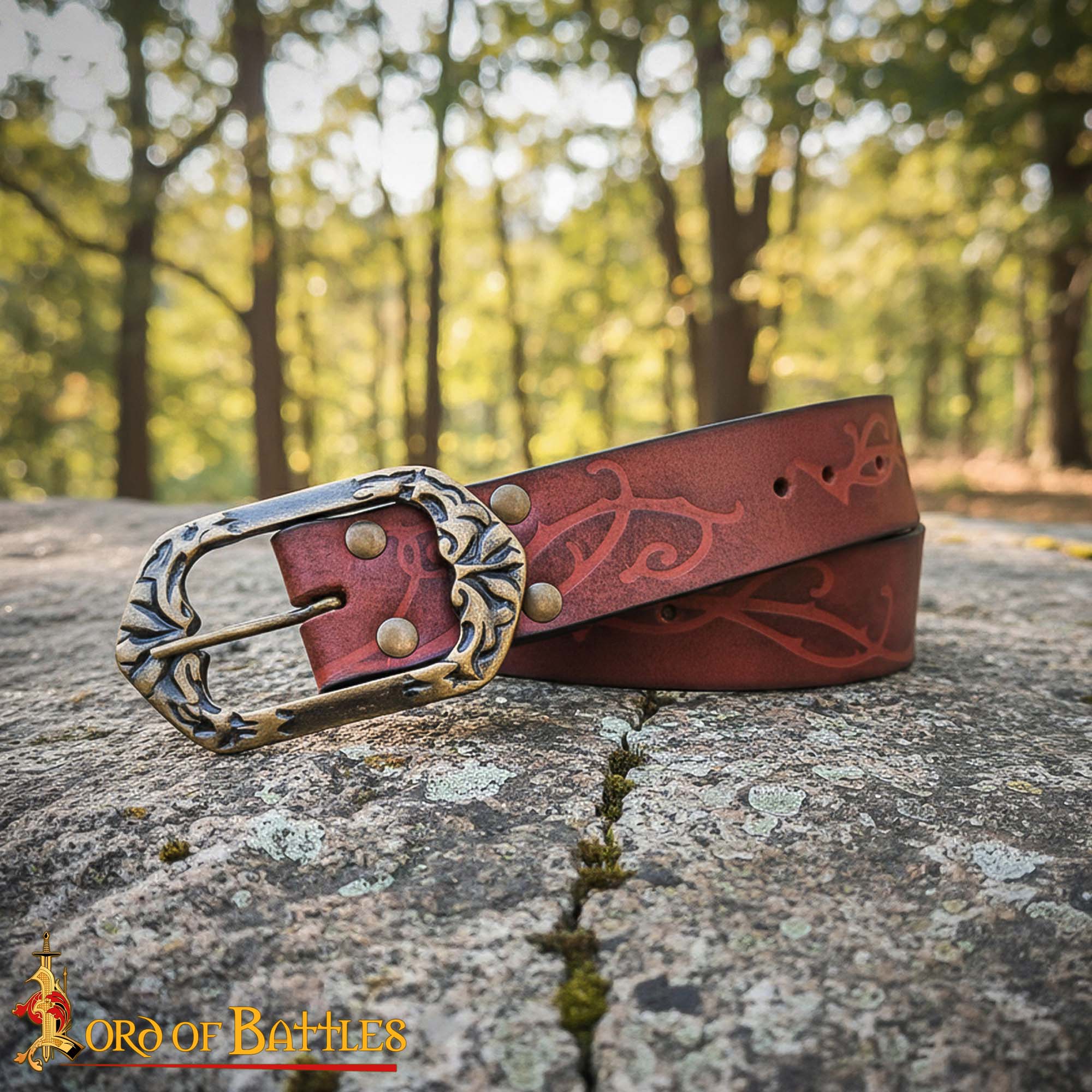 The Woodland Elf Handcrafted Genuine Leather Belt - 26251M