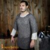 13th Century Chainmail Haubergeon Mild Steel Round Ring Round Riveted 10mm16g-161N 4 Chainmail Haubergeon