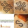 14th Century Medieval Hand-Forged Iron S-Hooks (Set of 5) – Historical Camp & Kitchen Hardware-8504M-5Pcs 6 Iron Hand Forged Suspended Hooks
