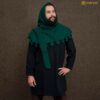 14th Century Wool Hood with Dagged Edge Medieval Liripipe Style-701411G liripipe woolen hood