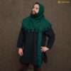 14th Century Wool Hood with Dagged Edge Medieval Liripipe Style-701411G 4 liripipe woolen hood