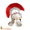 1st Century Roman Centurion Helmet Steel Galea With Red Crest-26065P 3 Steel Helmet