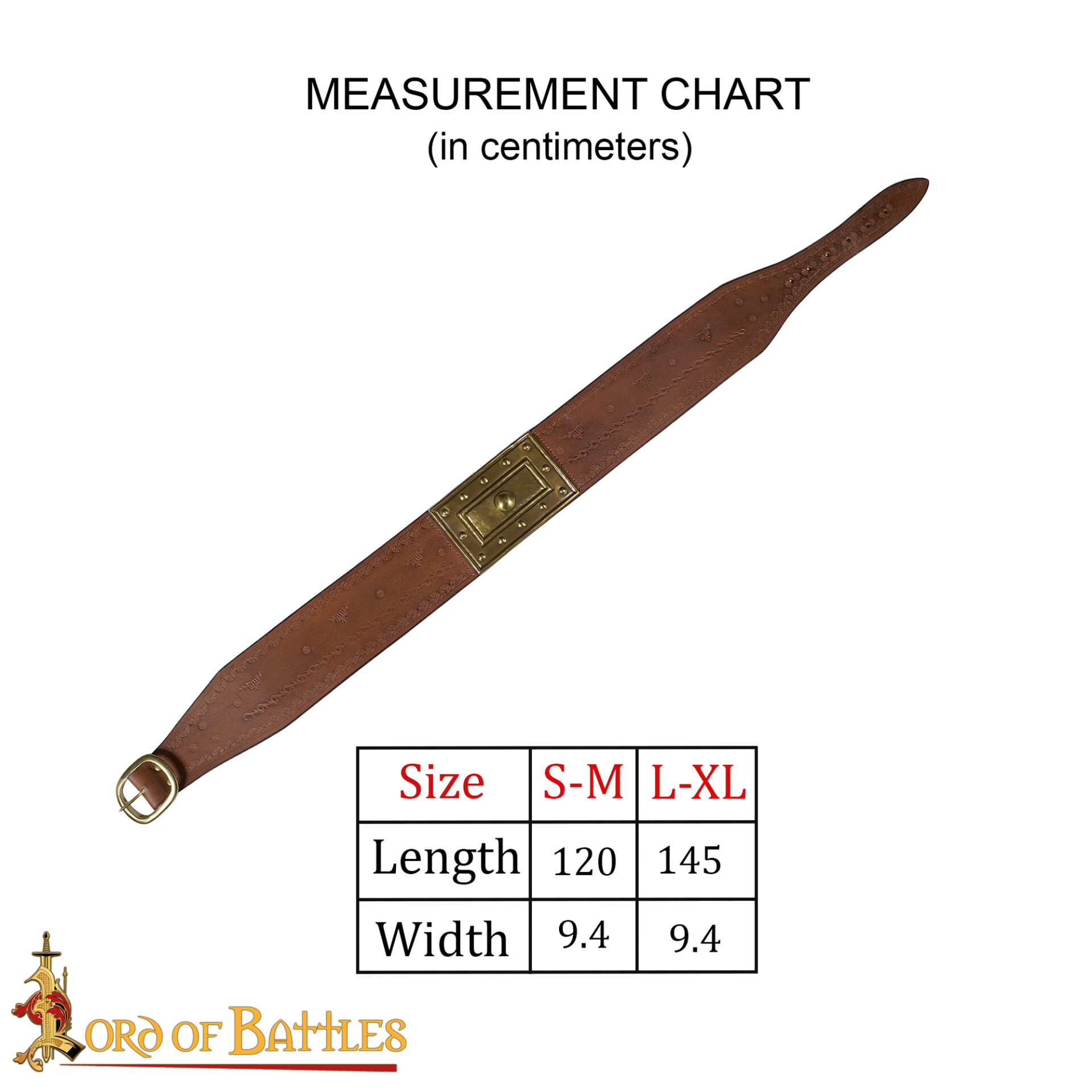 Fantasy Barbarian Leather Belt