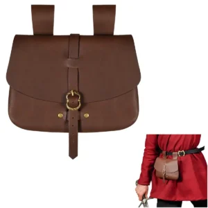 Medieval Style Leather Waist Bag