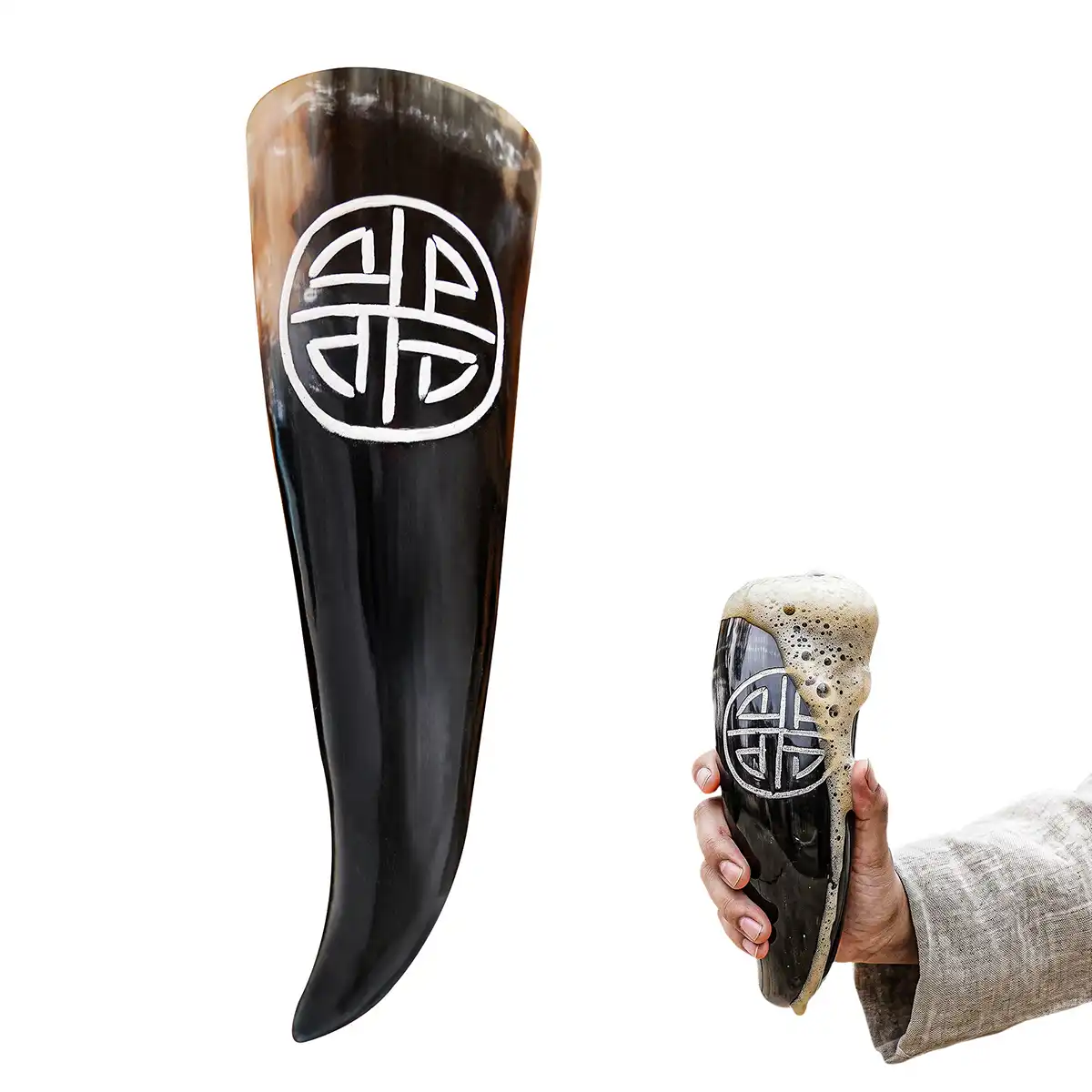 Shield Knot Viking Horn