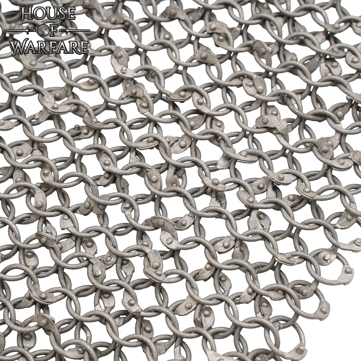 Chainmail Haubergeon 10mm Riveted Round Ring 16 Gauge, Aluminium - Image 9