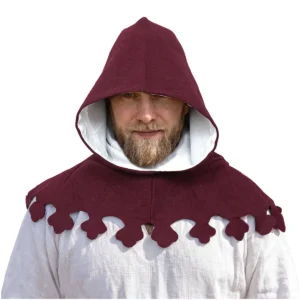 Late Medieval Liripipe Hood with Dagged Edges