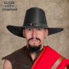 701758BK_3 Van Helsing leather hat