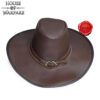 701758BR_1 Van Helsing leather hat
