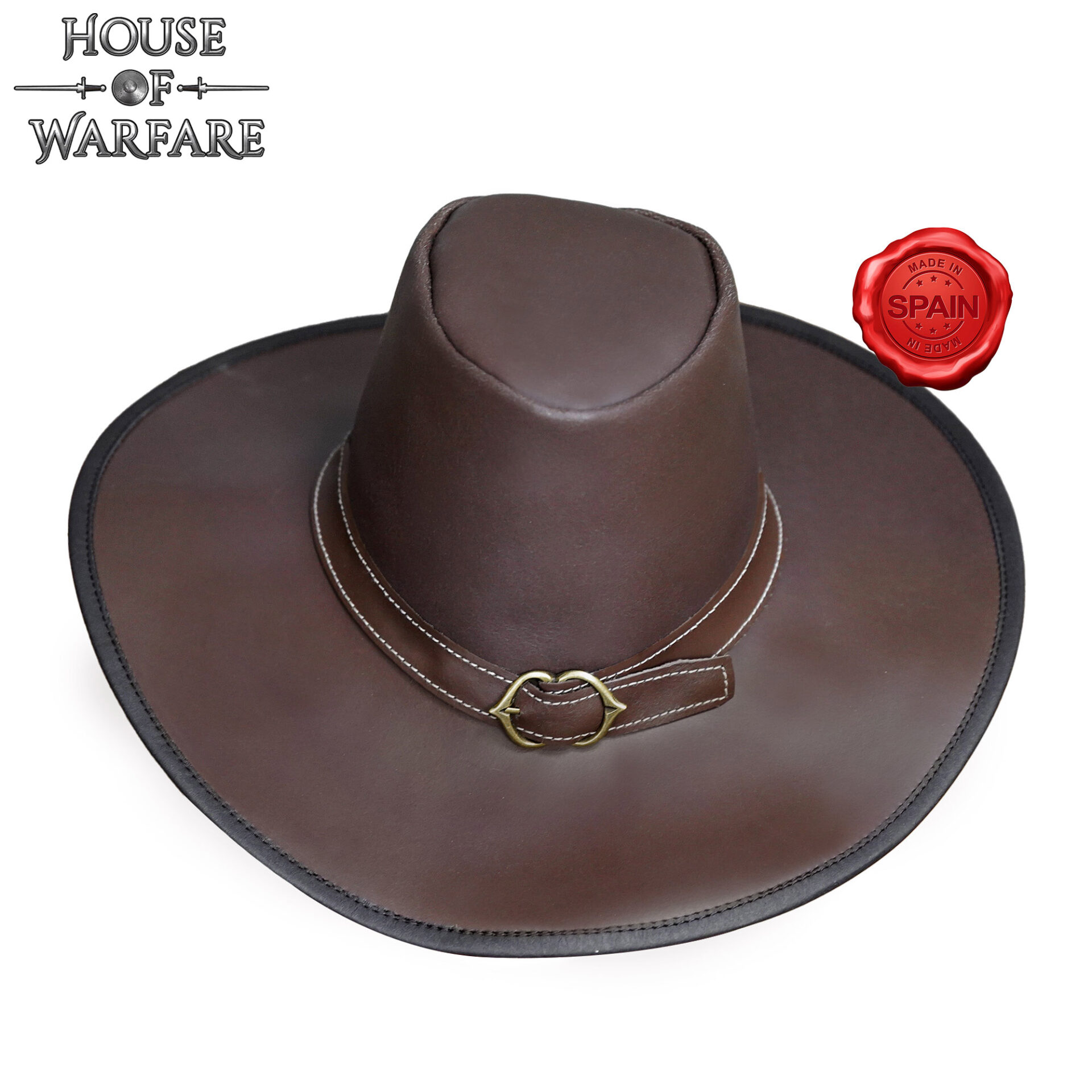 701758BR_1 Van Helsing leather hat