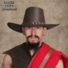 701758BR_3 Van Helsing leather hat