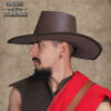 701758BR_4 Van Helsing leather hat