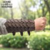 Handcrafted Genuine Leather Pangolin Scale Bracers-701776BR 4 Bracers