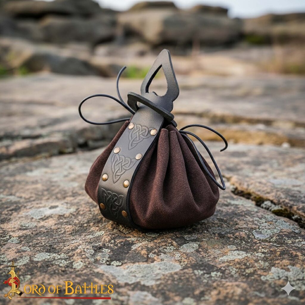 Celtic Leather Belt Pouch