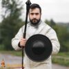 Medieval Steel Buckler Shield Round with Grip Handle - 2124BK14 1 Medieval Fencing Buckler