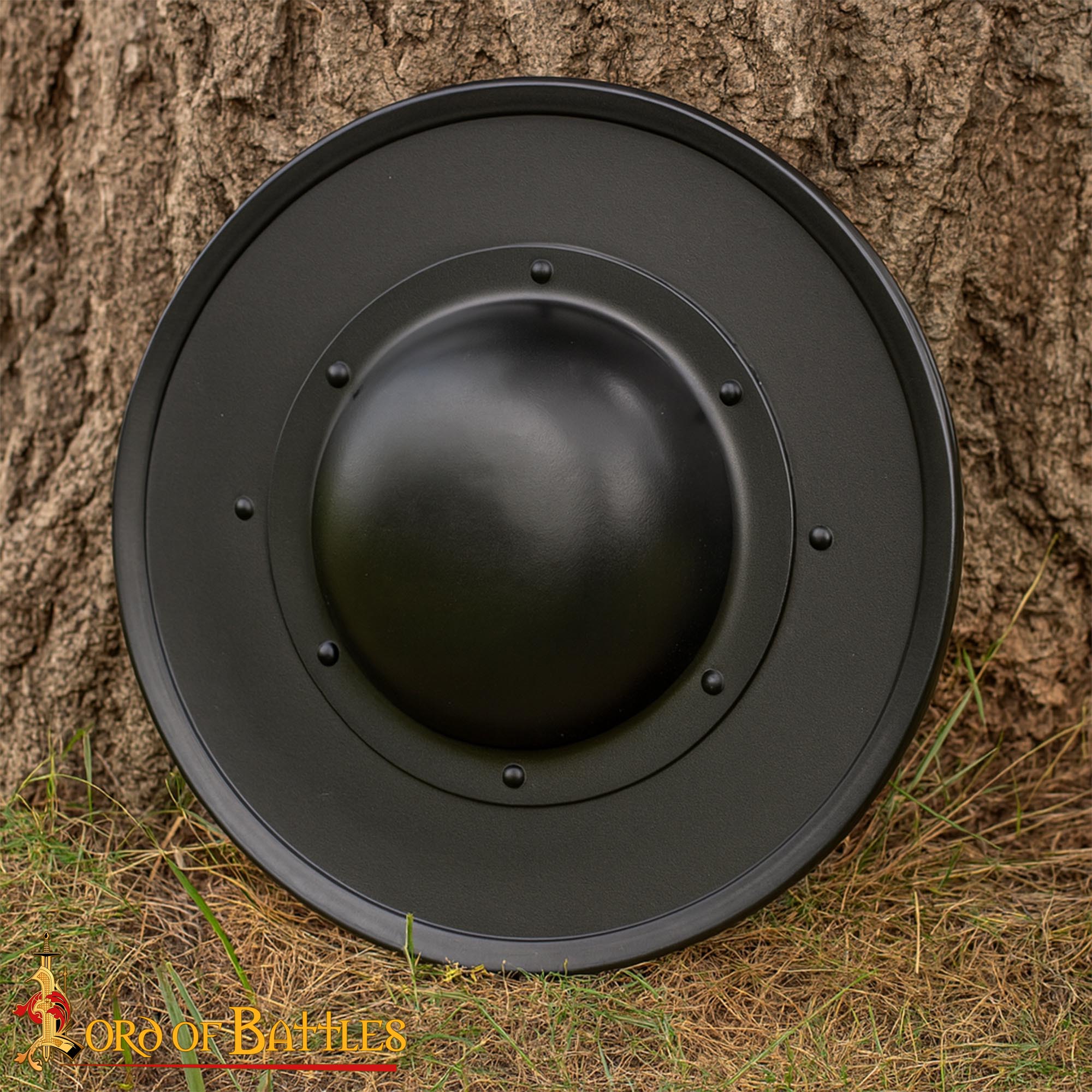 Medieval Steel Buckler Shield Round with Grip Handle - 2124BK14 Medieval Fencing Buckler